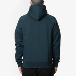 thumbnail Carhartt WIP Chase Pullover Hoodie, Duck Blue Gold, Detail Shot 4