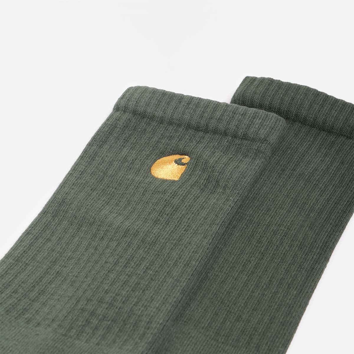 Carhartt WIP Chase Socks, Sycamore Tree Gold, Detail Shot 3