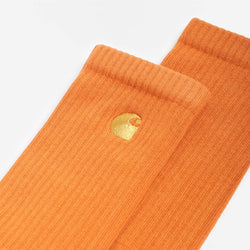 thumbnail Carhartt WIP Chase Socks, Tumeric Gold, Detail Shot 3