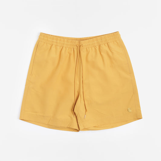 Carhartt WIP Chase Swim Shorts, Sunray/Gold, Detail Shot 1