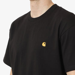 thumbnail Carhartt WIP Chase T-Shirt, Black Gold, Detail Shot 2