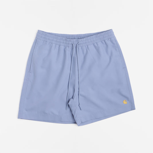 Carhartt WIP Chase Swim Shorts, Charm Blue/Gold, Detail Shot 1