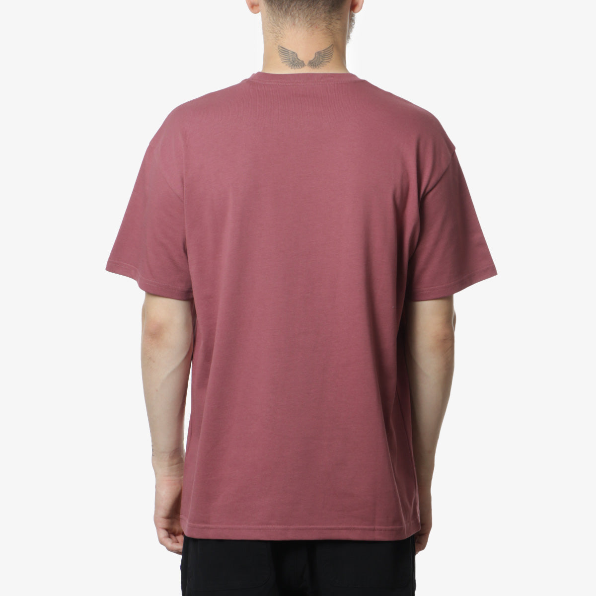 Carhartt WIP Chase T-Shirt, Dusty Fuchsia Gold, Detail Shot 3