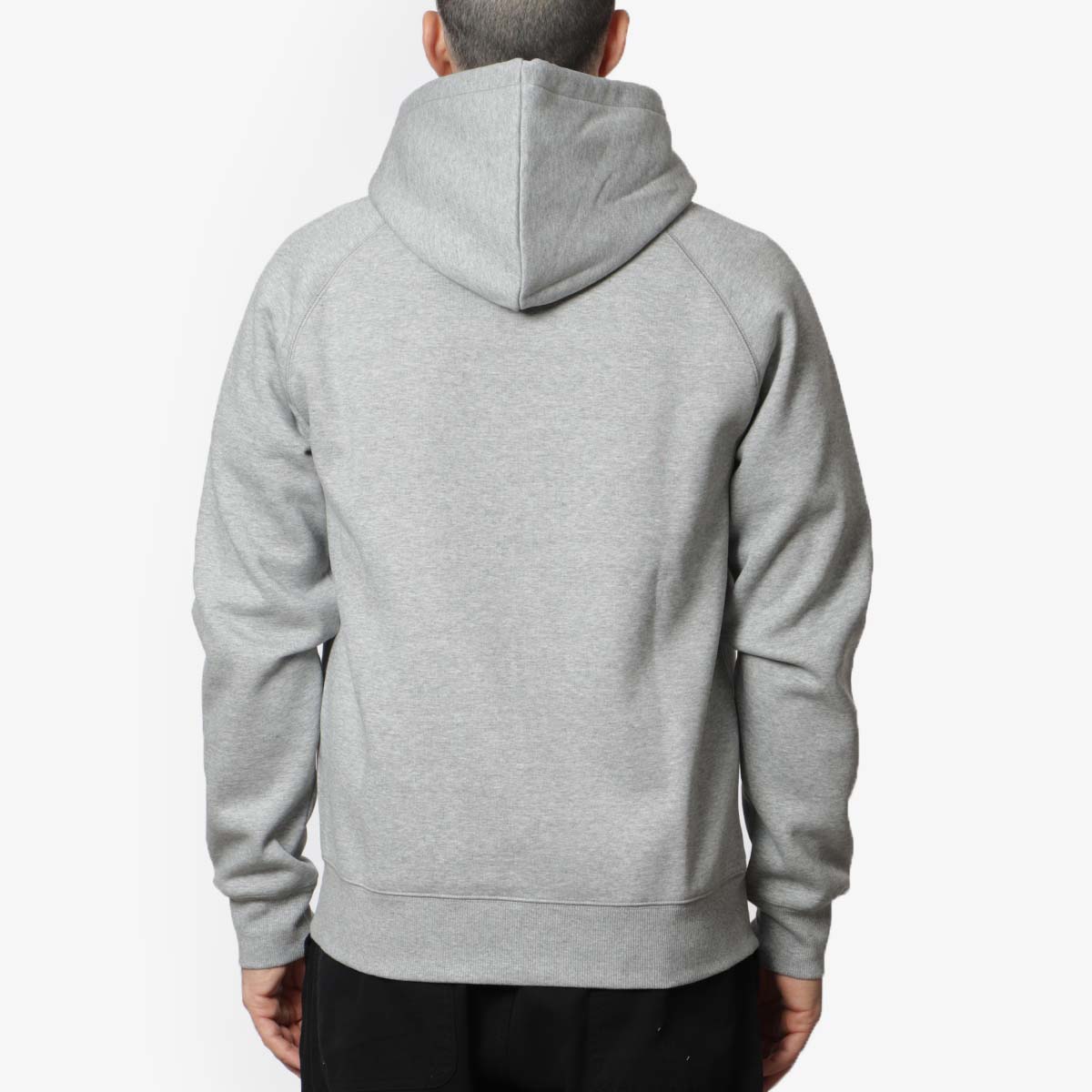 Carhartt WIP Chase Zip Hoodie, Grey Heather Gold, Detail Shot 4