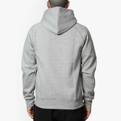 thumbnail Carhartt WIP Chase Zip Hoodie, Grey Heather Gold, Detail Shot 4