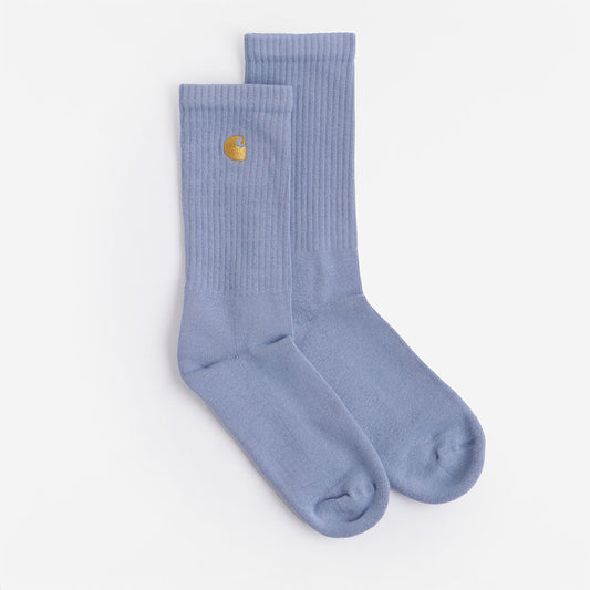 Carhartt WIP Chase Socks, Charm Blue/Gold, Detail Shot 1