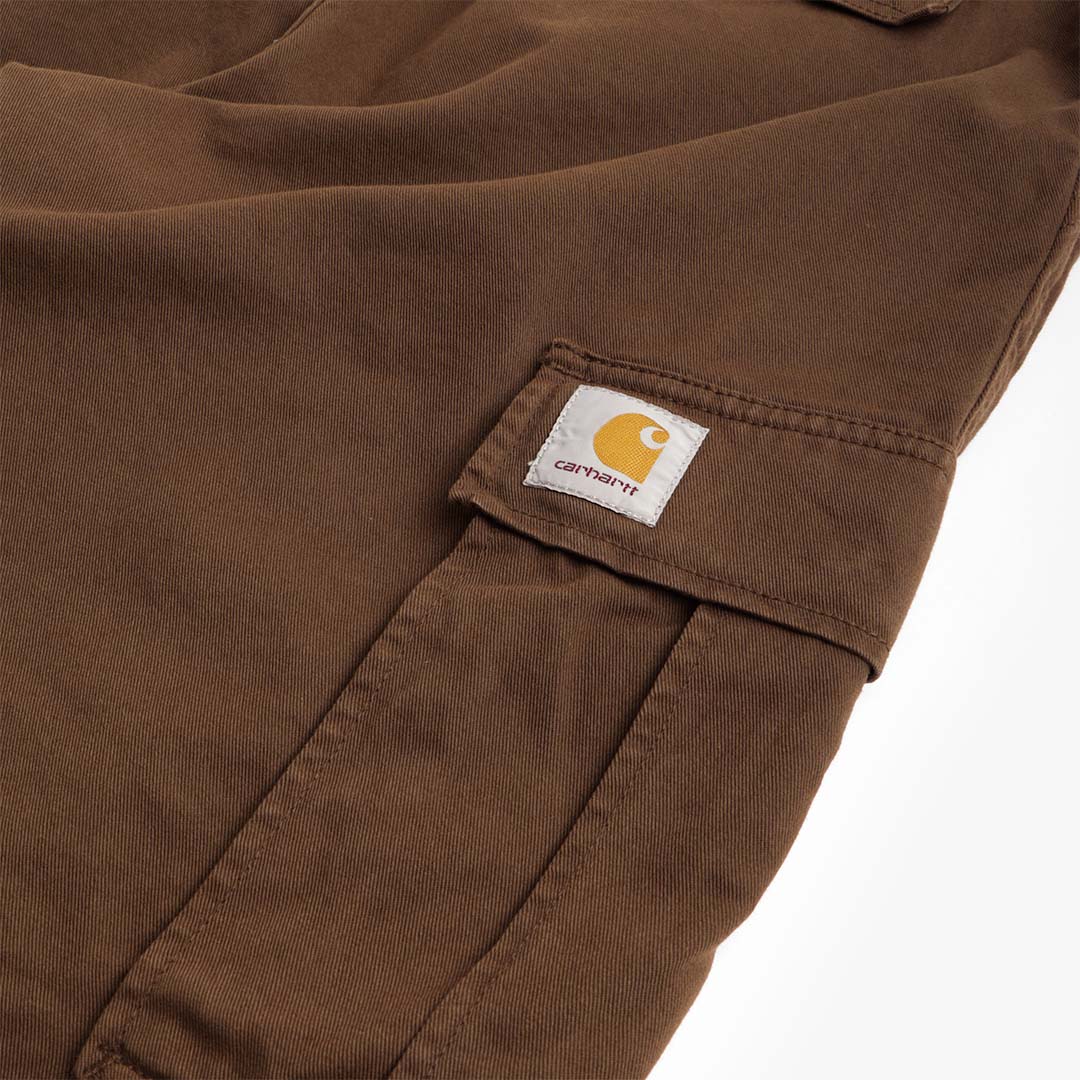 Carhartt WIP Cole Cargo Pant, Chocolate (Garment Dyed), Detail Shot 4