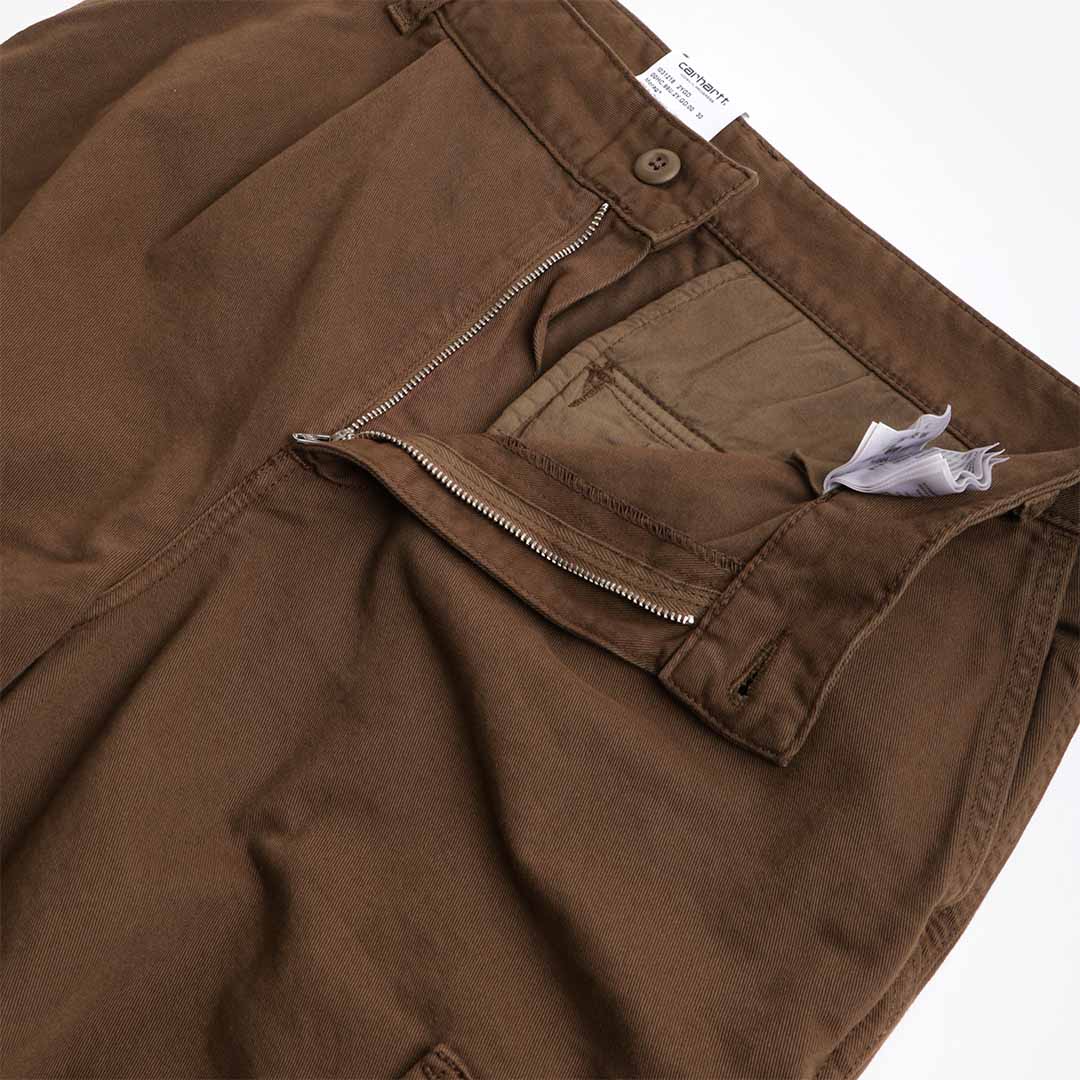 Carhartt WIP Cole Cargo Pant, Chocolate (Garment Dyed), Detail Shot 3