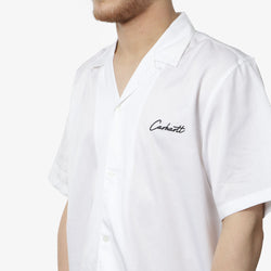 thumbnail Carhartt WIP Delray Shirt, White Black, Detail Shot 2