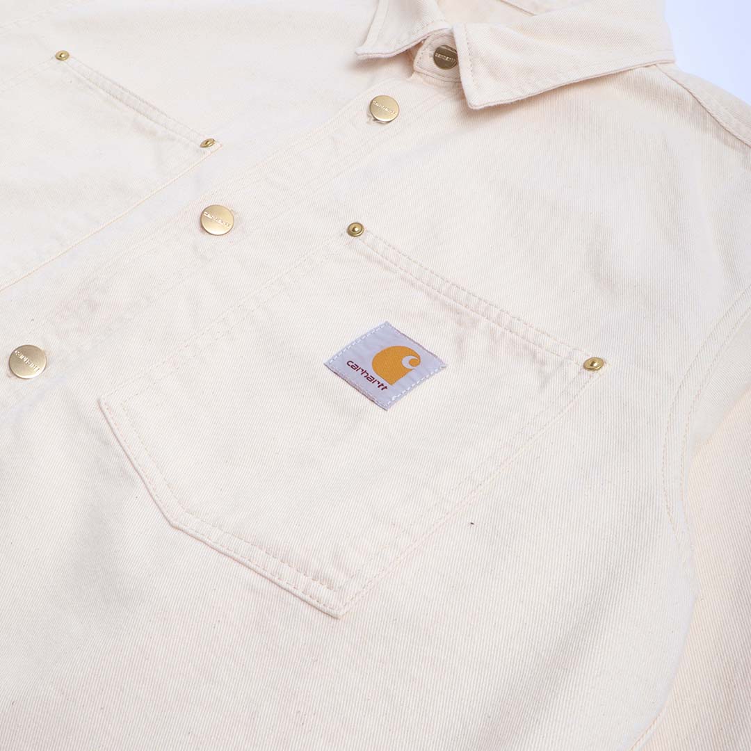 main Carhartt WIP Derby Shirt Jacket, Natural (Rinsed), Detail Shot 2