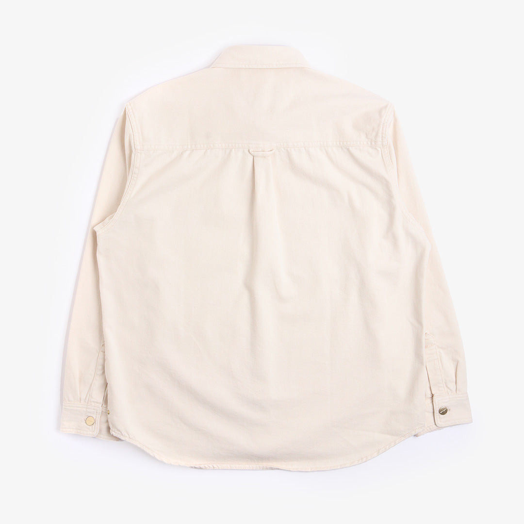 main Carhartt WIP Derby Shirt Jacket, Natural (Rinsed), Detail Shot 3