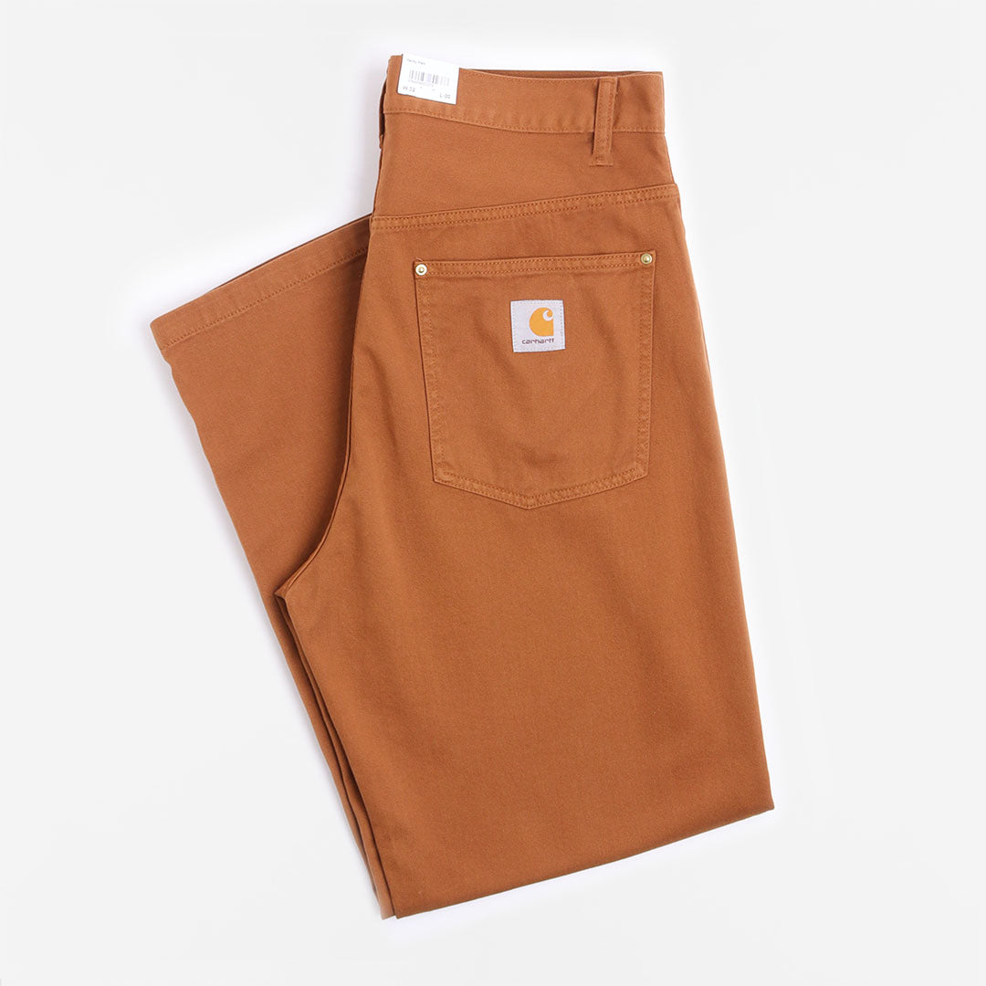 main Carhartt WIP Derby Pant, Hamilton Brown (Garment Dyed), Detail Shot 1