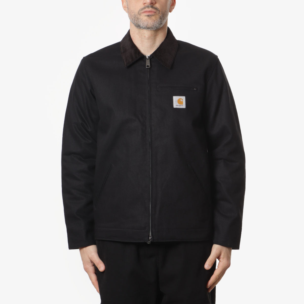 Carhartt WIP Detroit Jacket (Winter), Black Black (Rigid), Detail Shot 1