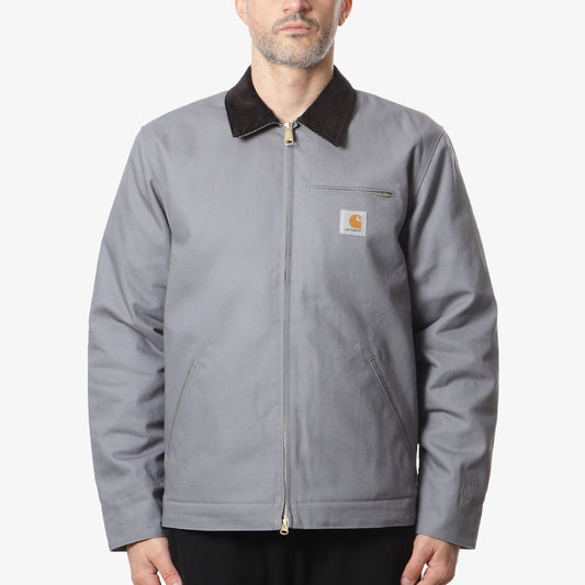 Carhartt WIP Detroit Jacket (Winter), Dove Grey Black (Rigid), Detail Shot 1