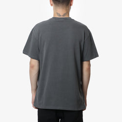 thumbnail Carhartt WIP Duster Script T-Shirt, Black (Garment Dyed), Detail Shot 2