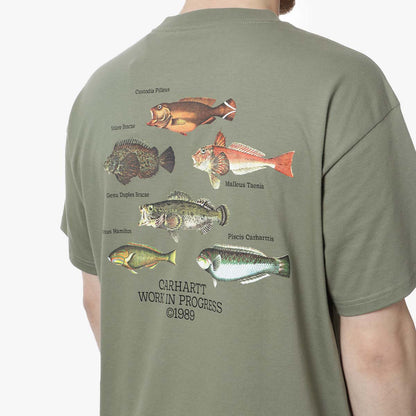 Carhartt WIP S/S Fish T-Shirt - Dollar Green M