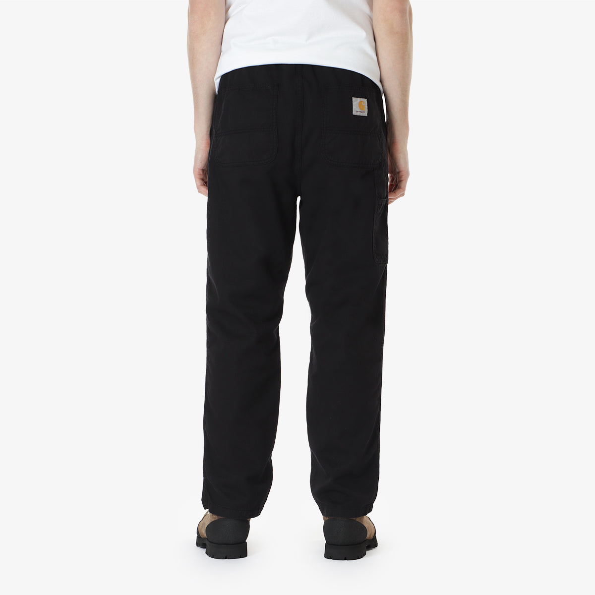 main Carhartt WIP Flint Pant, Black (Garment Dyed), Detail Shot 3