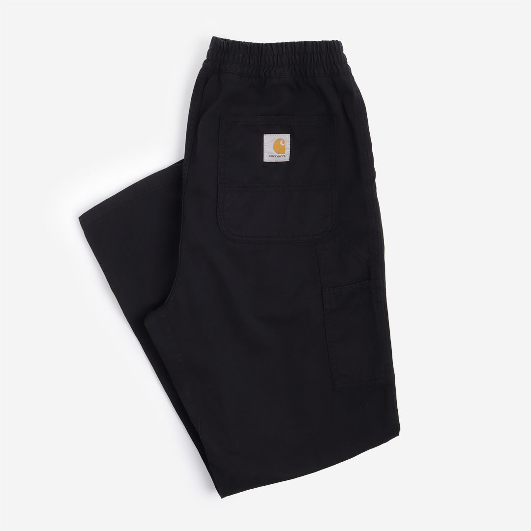 main Carhartt WIP Flint Pant, Black (Garment Dyed), Detail Shot 4