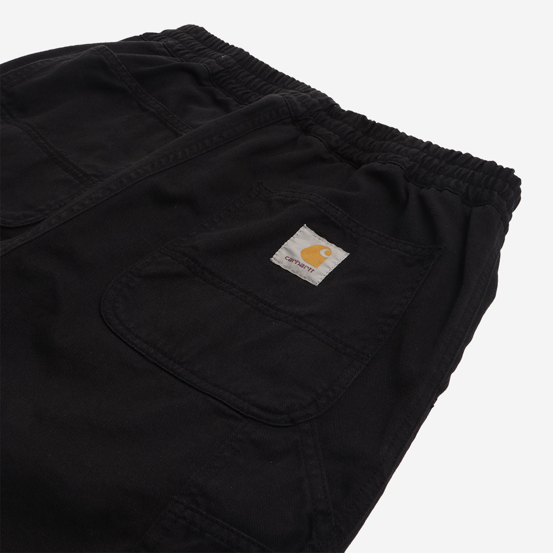 main Carhartt WIP Flint Pant, Black (Garment Dyed), Detail Shot 8