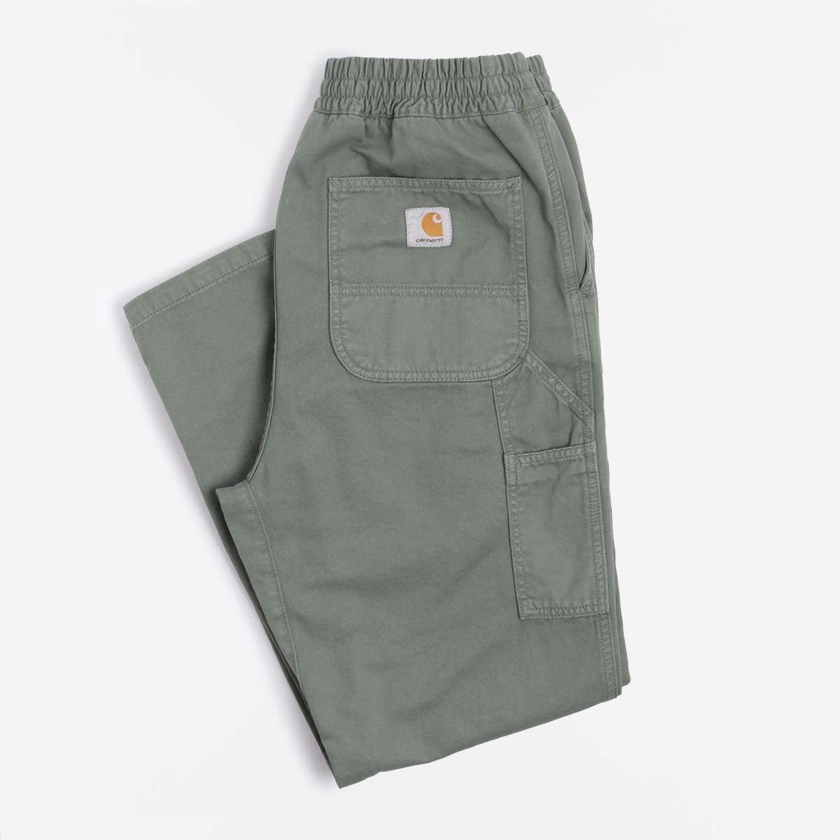 main Carhartt WIP Flint Pant, Park (Garment Dyed), Detail Shot 1