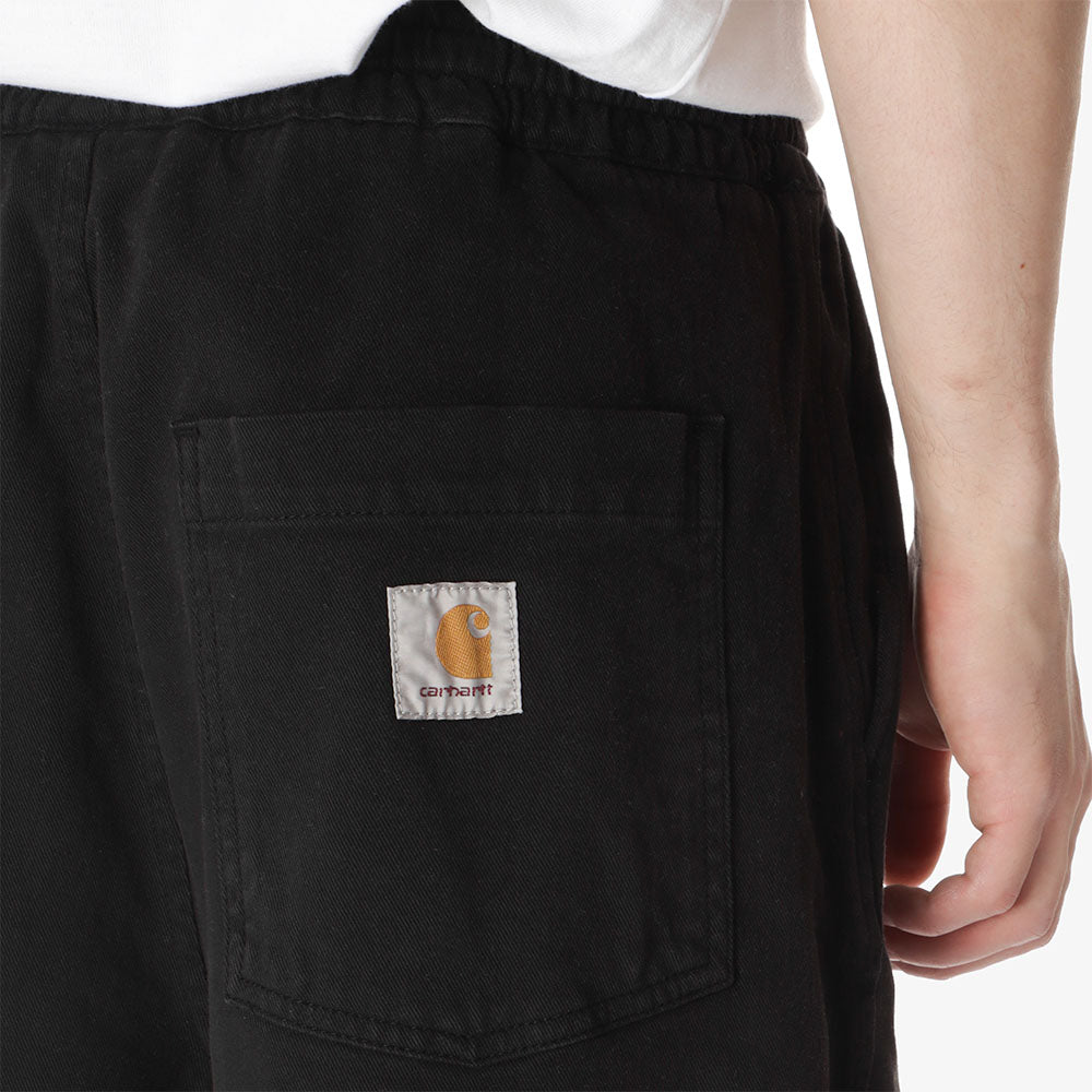 Carhartt WIP Floyde Shorts, Black (Garment Dyed), Detail Shot 2