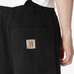 thumbnail Carhartt WIP Floyde Shorts, Black (Garment Dyed), Detail Shot 2