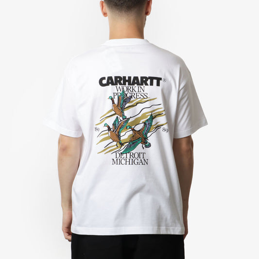 Carhartt WIP Ducks T-Shirt, White, Detail Shot 1