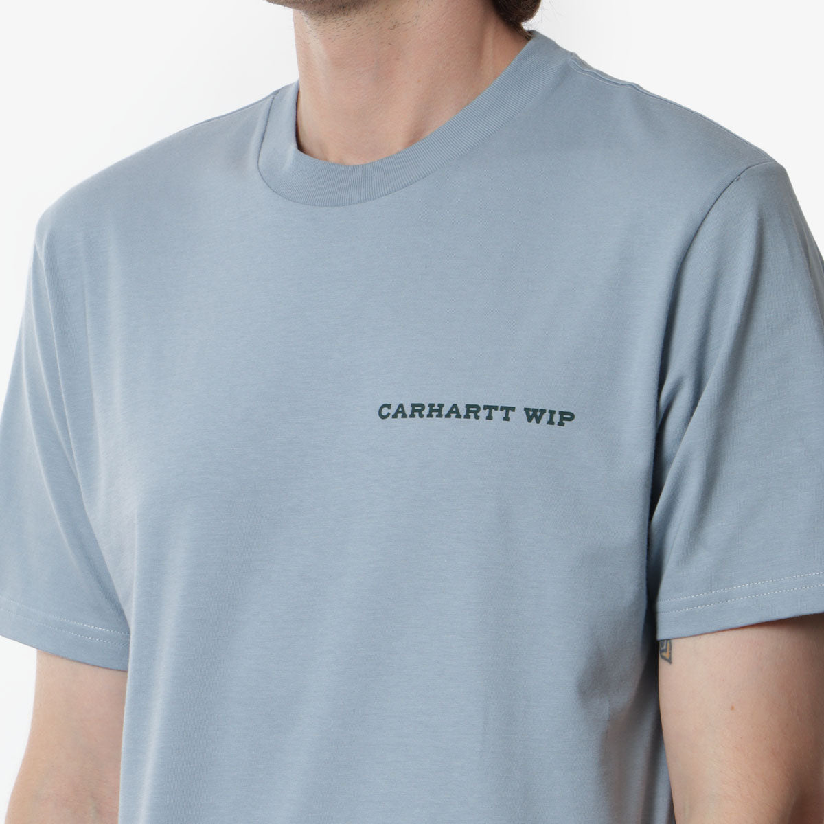 Carhartt WIP Home State T-Shirt, Dusty Ice, Detail Shot 3