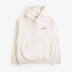 thumbnail Carhartt WIP American Script Pullover Hoodie, Natural, Detail Shot 1