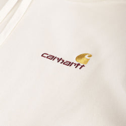 thumbnail Carhartt WIP American Script Pullover Hoodie, Natural, Detail Shot 2