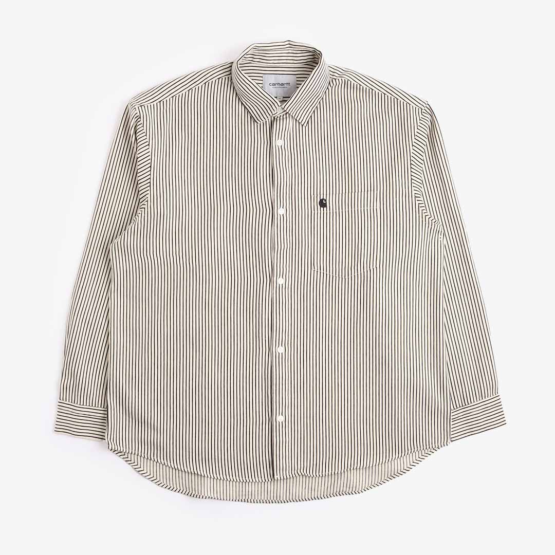 COMMEdesGACarhartt wip kyle shirt ブラウン 23fw - シャツ