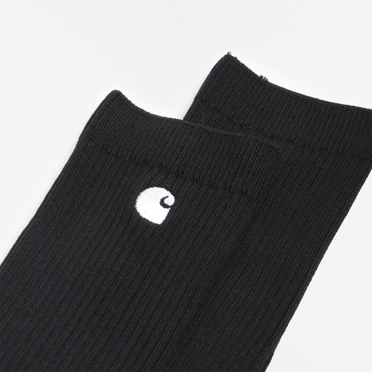 Carhartt WIP Madison 2 Pack Socks, Black White + Black White, Detail Shot 3