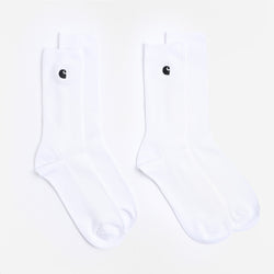 thumbnail Carhartt WIP Madison 2-Pack Socks, White Black, Detail Shot 1