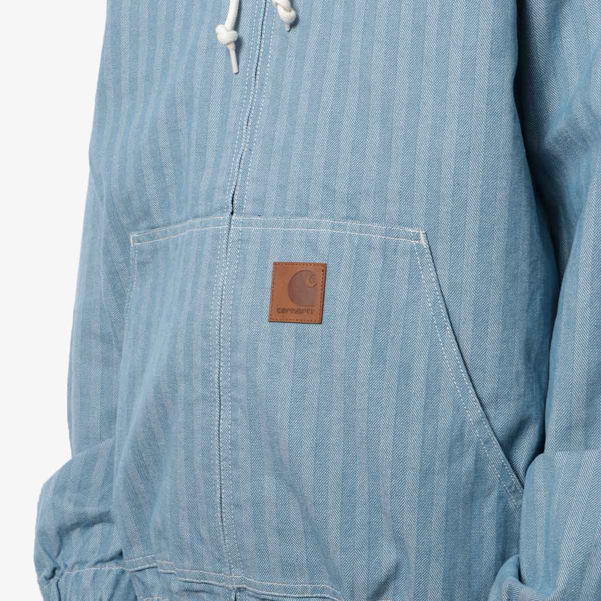 Carhartt WIP Menard Jacket, Blue (Rinsed), Detail Shot 3