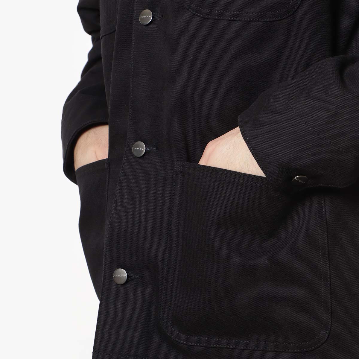 Carhartt WIP Michigan Coat (Winter), Black Black (Rigid), Detail Shot 4