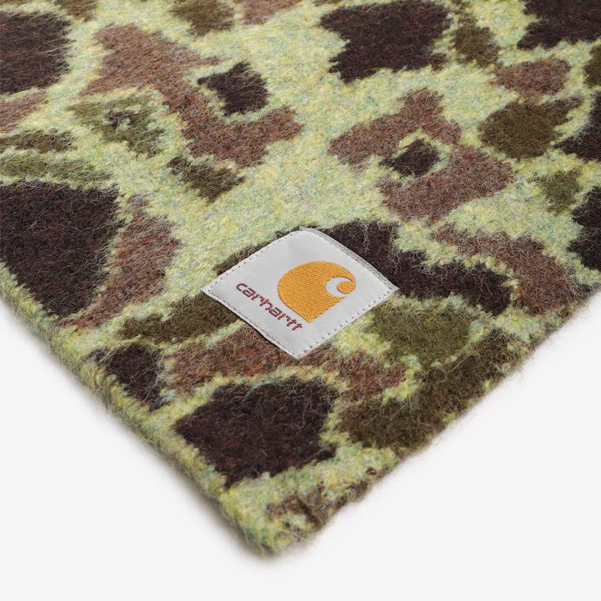 Carhartt WIP Palmer Scarf, Camo Duck Jacquard Green, Detail Shot 2