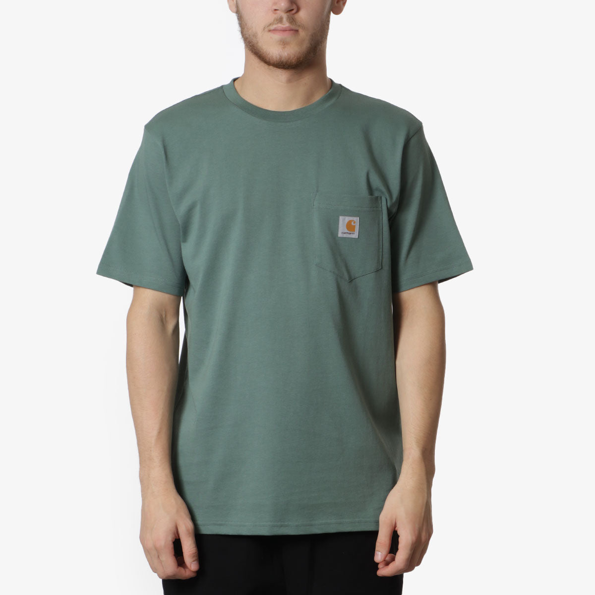 Carhartt WIP Pocket T-Shirt, Duck Green, Detail Shot 1