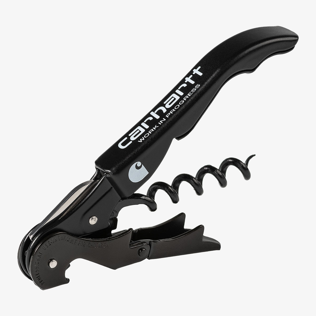 Carhartt WIP Script Pulltap's Corkscrew, Metal Black White, Detail Shot 1