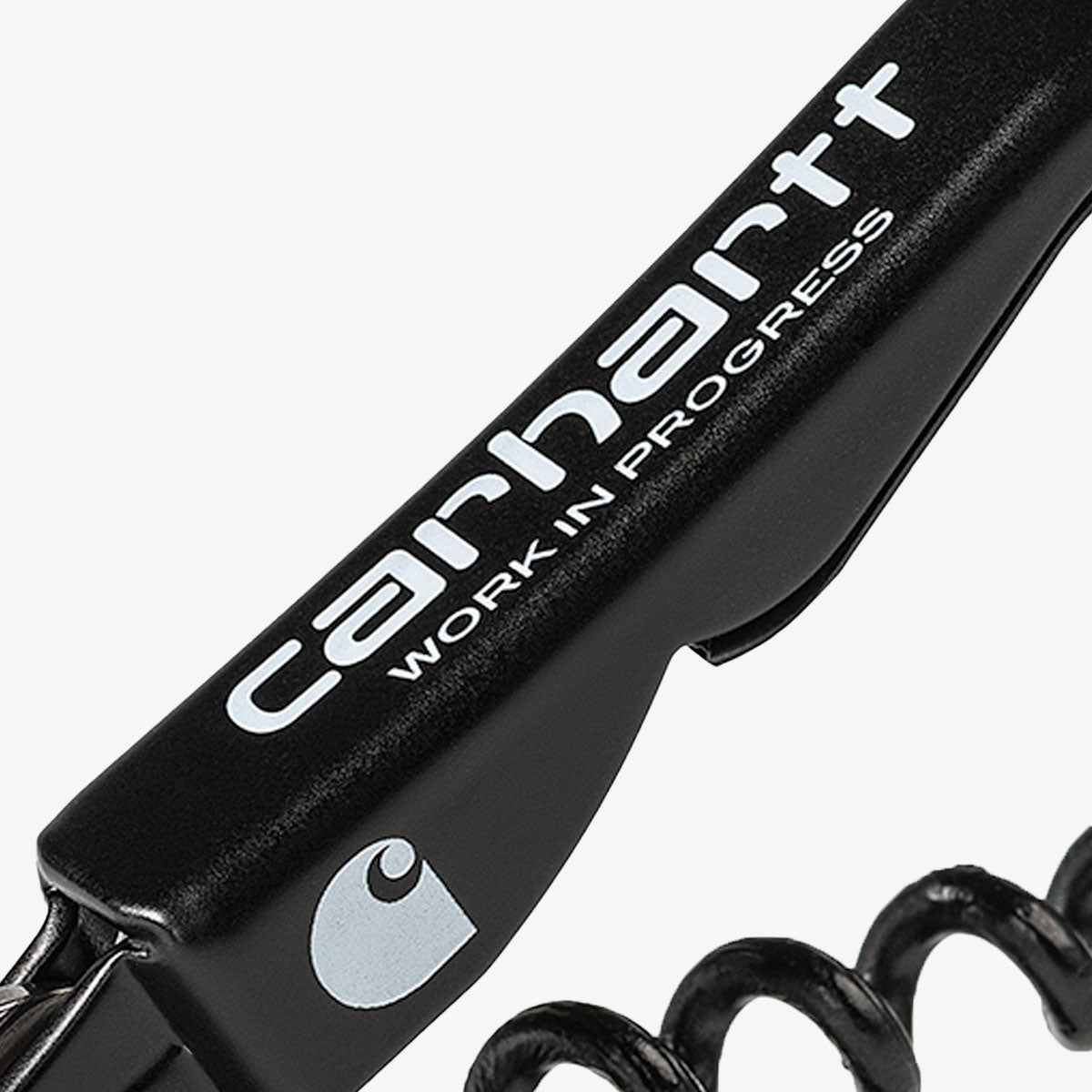 Carhartt WIP Script Pulltap's Corkscrew, Metal Black White, Detail Shot 2