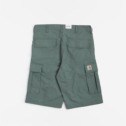 thumbnail Carhartt WIP Regular Cargo Shorts, Duck Green (Rinsed), Detail Shot 5