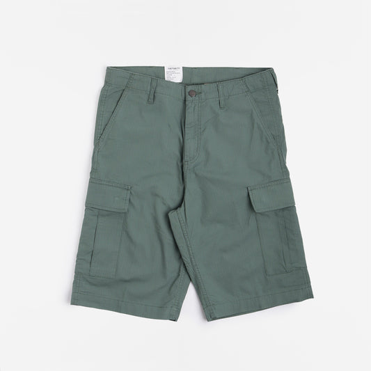 Carhartt WIP Regular Cargo Shorts, Duck Green (Rinsed), Detail Shot 1