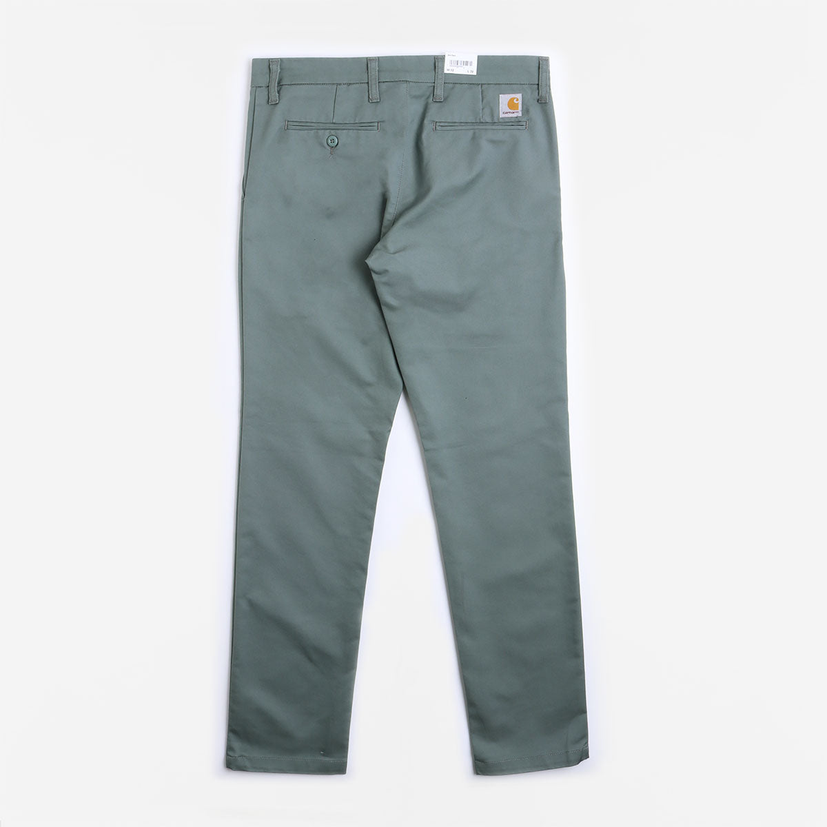 main Carhartt WIP Sid Pant, Smoke Green (Rinsed), Detail Shot 3