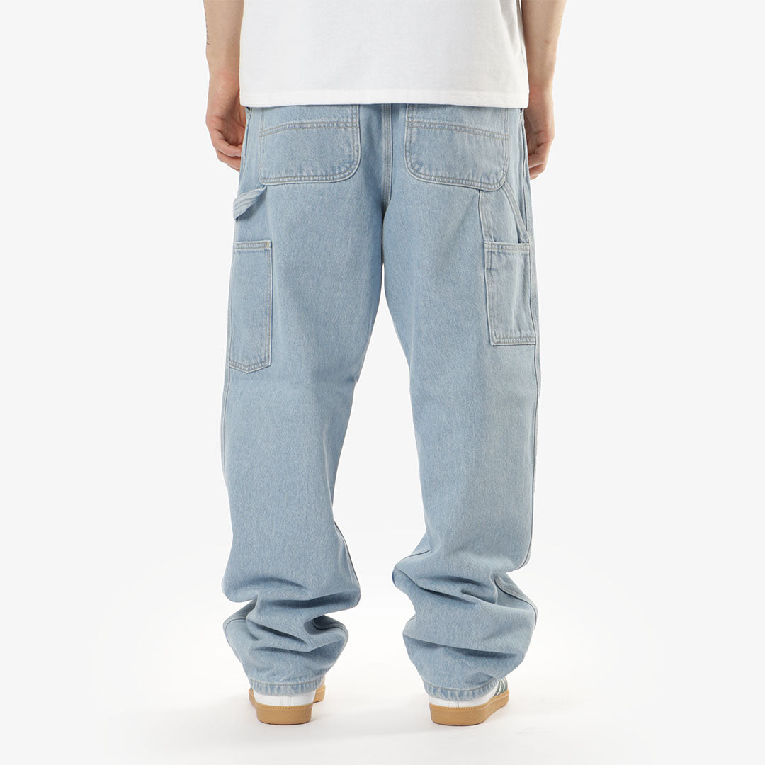 Carhartt WIP Single Knee Pant, Blue (Heavy Stone Bleached), Detail Shot 5