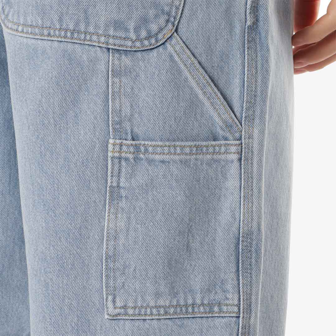 Carhartt WIP Single Knee Pant, Blue (Heavy Stone Bleached), Detail Shot 3