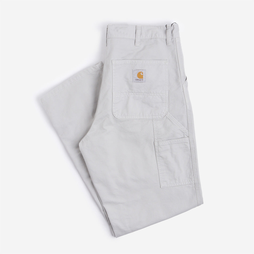 main Carhartt WIP Single Knee Pant, Sonic Silver (Garment Dyed), Detail Shot 1