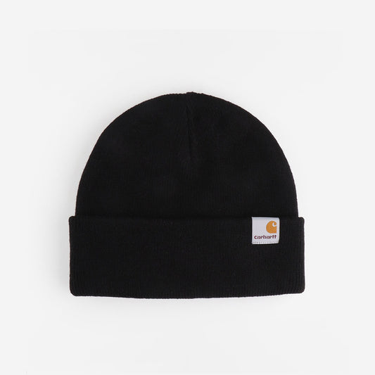 Carhartt WIP Stratus Low Beanie, Black, Detail Shot 1