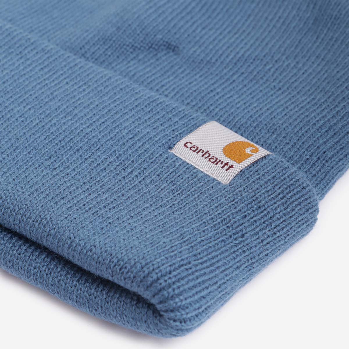 main Carhartt WIP Stratus Low Beanie, Prussian Blue, Detail Shot 2