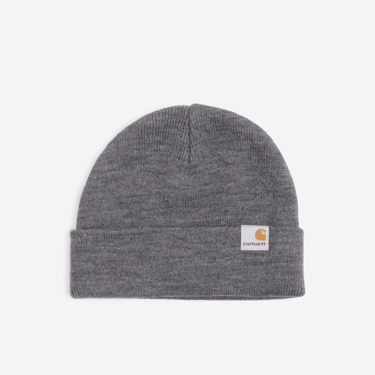 main Carhartt WIP Stratus Low Beanie, Dark Grey Heather, Detail Shot 1