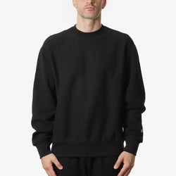 thumbnail Champion Reverse Weave Crewneck Sweatshirt, Black, Detail Shot 1