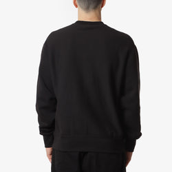 thumbnail Champion Reverse Weave Crewneck Sweatshirt, Black, Detail Shot 4